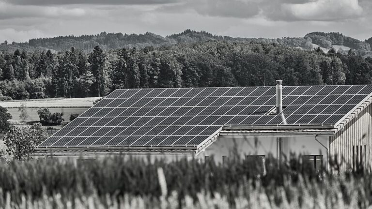 Solceller på husets tag